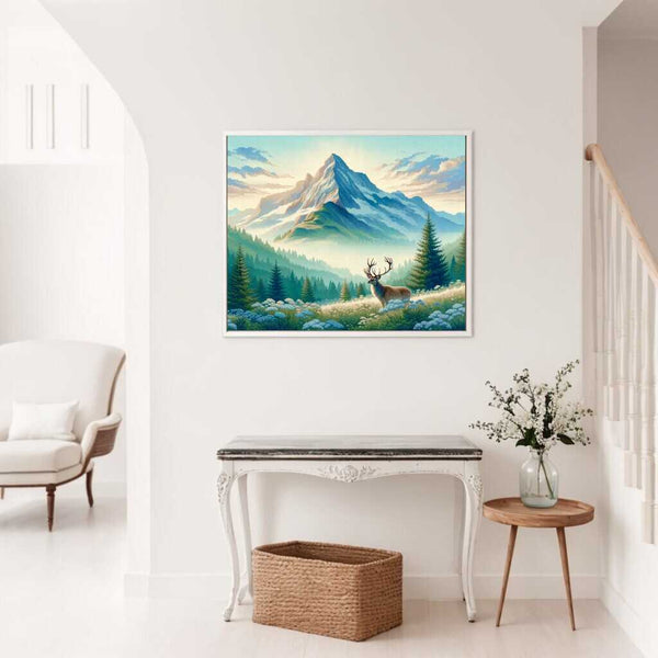 Paint by Numbers - Deer on mountain