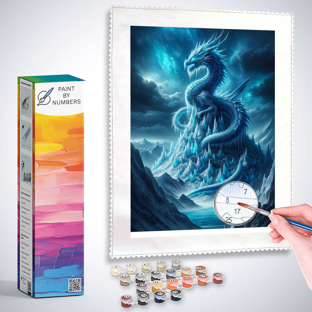 Paint by Numbers - Ice dragon