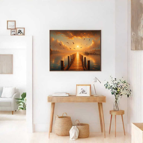 Paint by Numbers - Wooden walkway, evening atmosphere