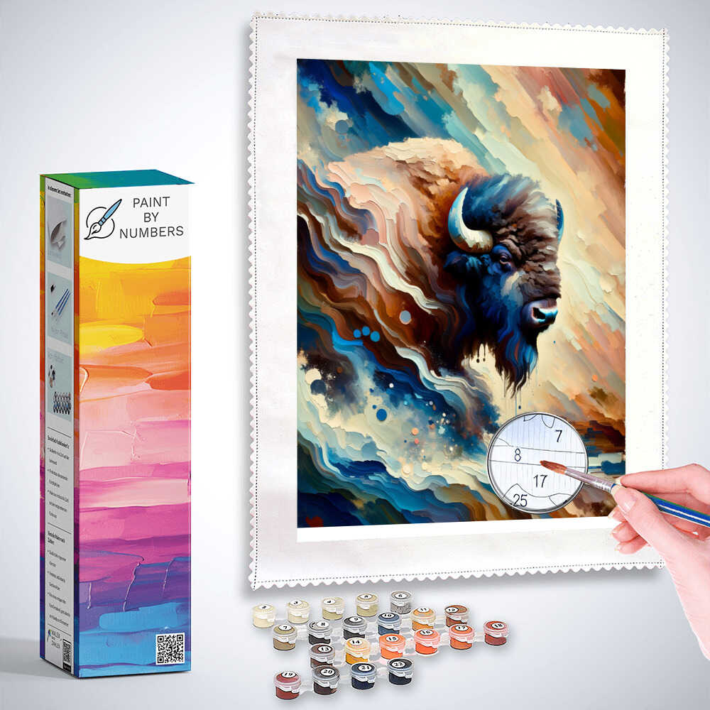Paint by Numbers - Color impression buffalo