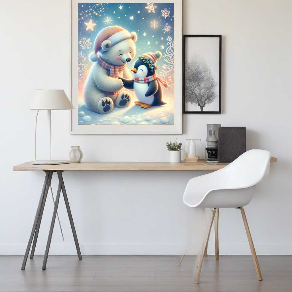 Paint by Numbers - Ice Bar and Penguin Friendship