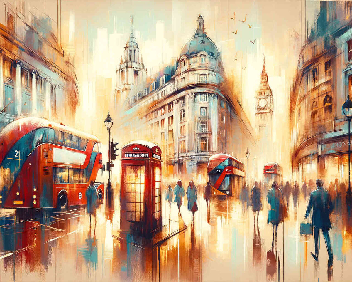 London, busy street - Paint by Numbers