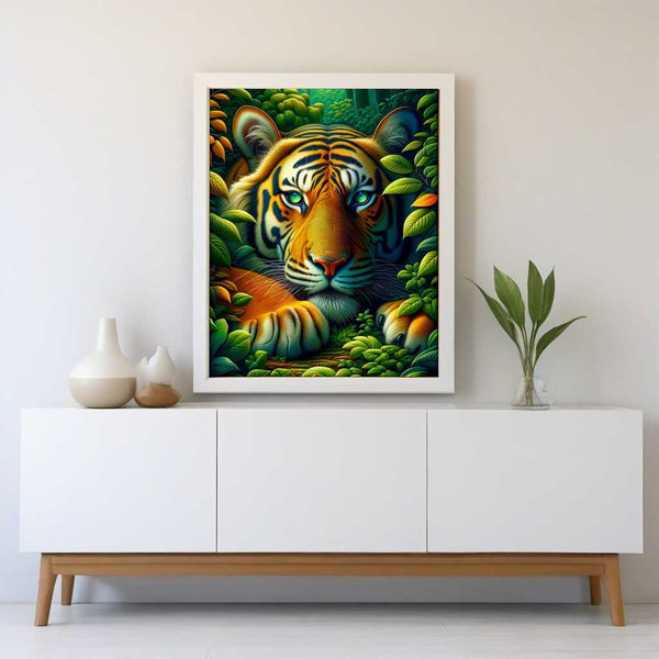 Paint by Numbers - Tiger in a Plant