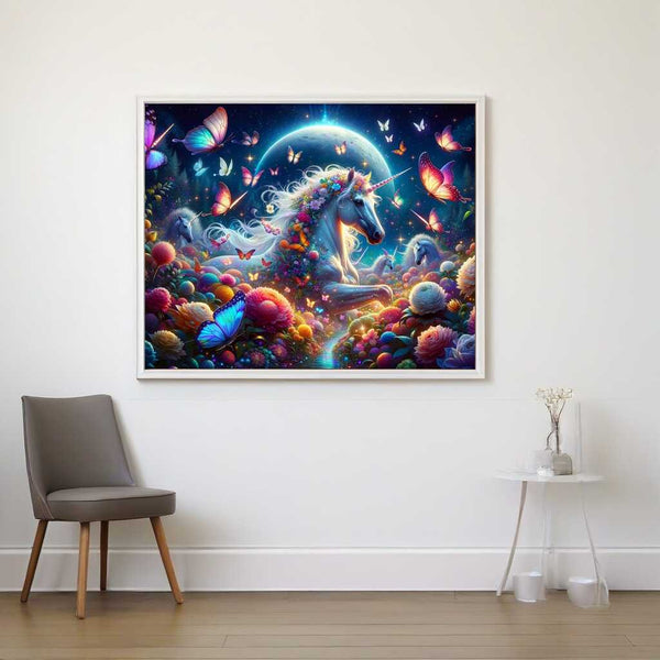 Paint by Numbers - Unicorns and butterflies