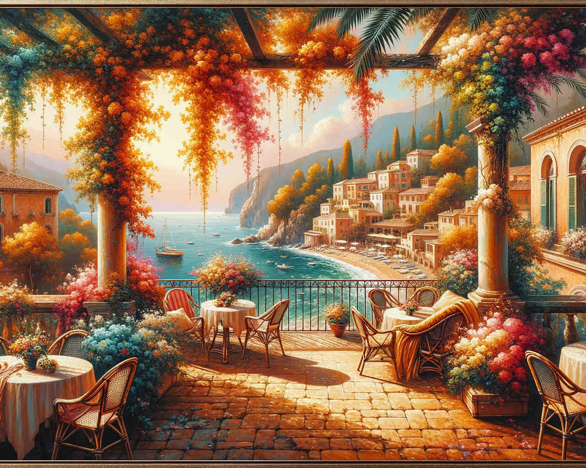View, terrace - Paint by Numbers