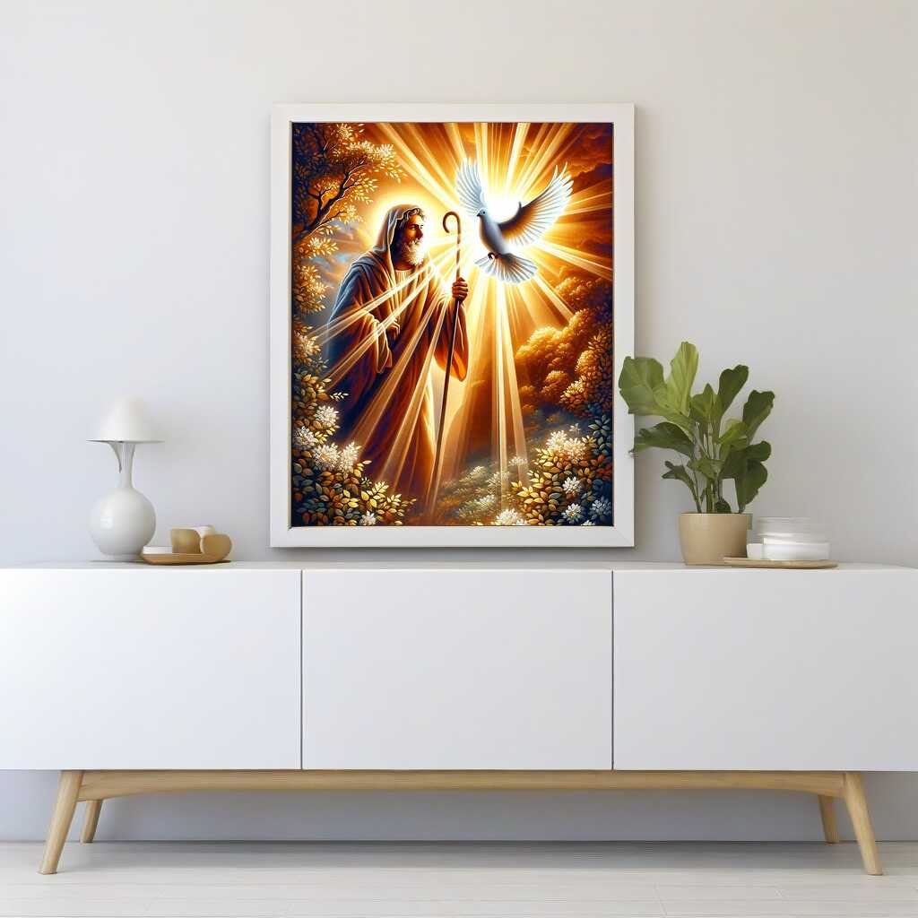 Paint by Numbers - Jesus with dove