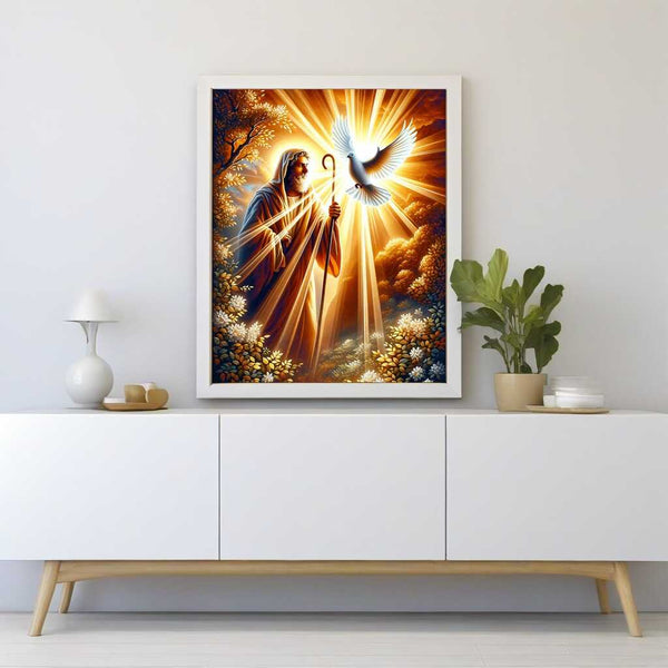 Paint by Numbers - Jesus with dove