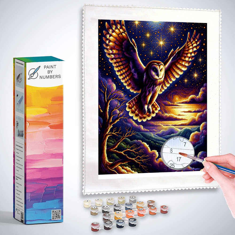 Paint by Numbers - Owl Paint