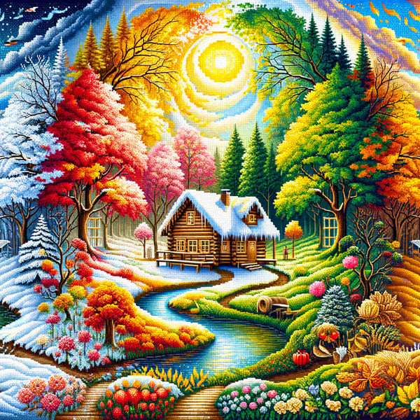 Four seasons - Paint by Numbers
