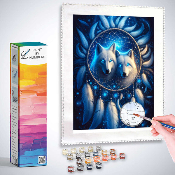 Paint by Numbers - Wolf Dream Goblet