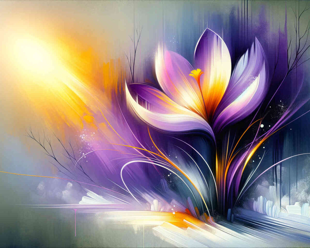 Paint by Numbers - Purple Crocus