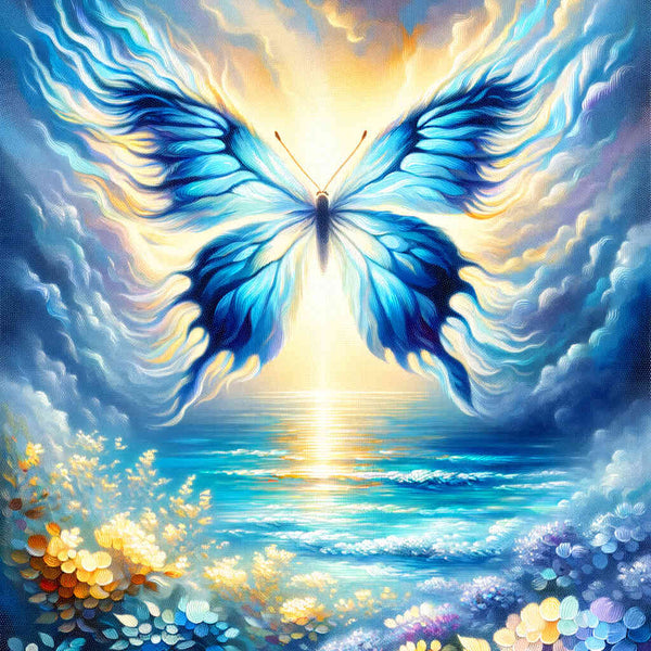 Paint by Numbers - Blue Butterfly Long Wing
