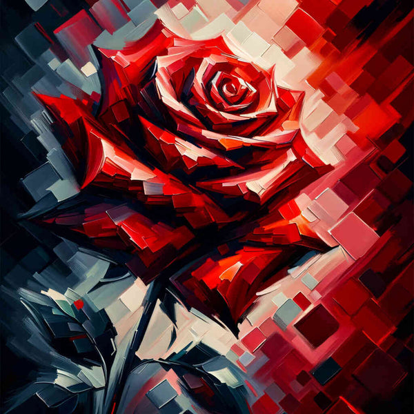Red rose - Paint by Numbers
