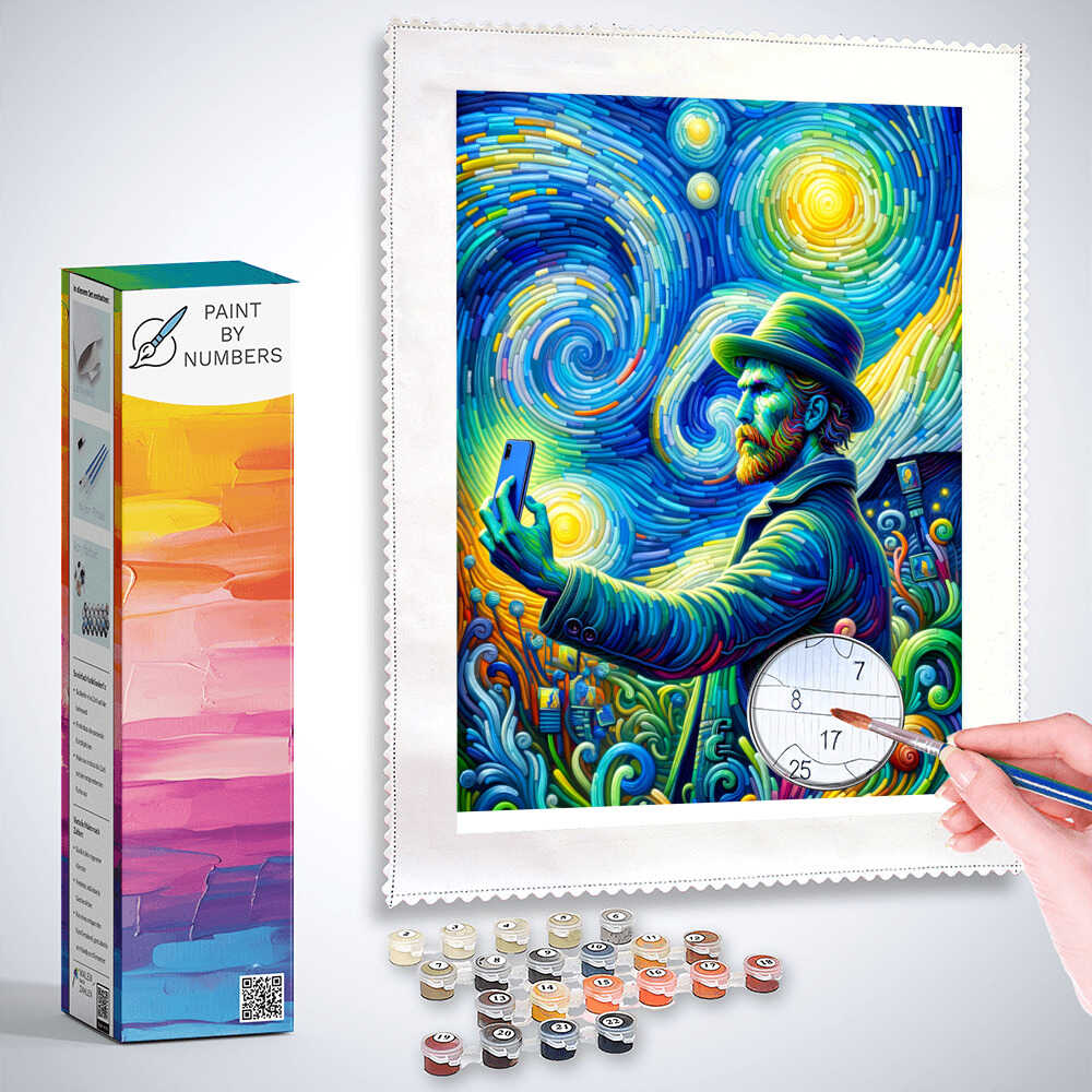 Paint by Numbers - Selfie Van Gogh Style
