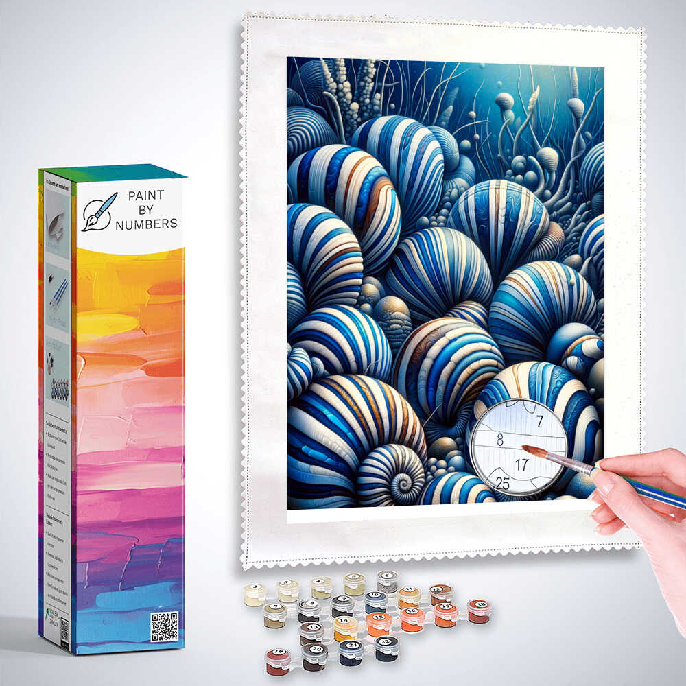 Paint by Numbers - Striped Shells