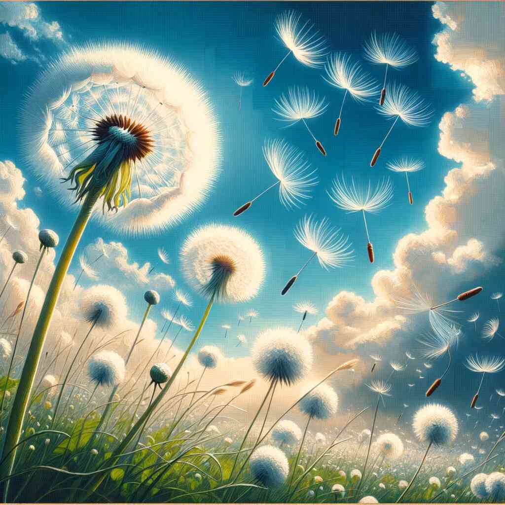 Paint by Numbers - Dandelion Blue Sky