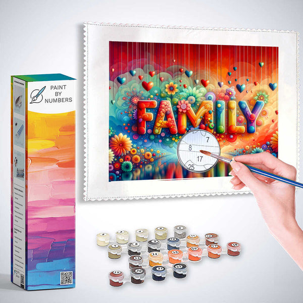Paint by Numbers - Family, Colorful