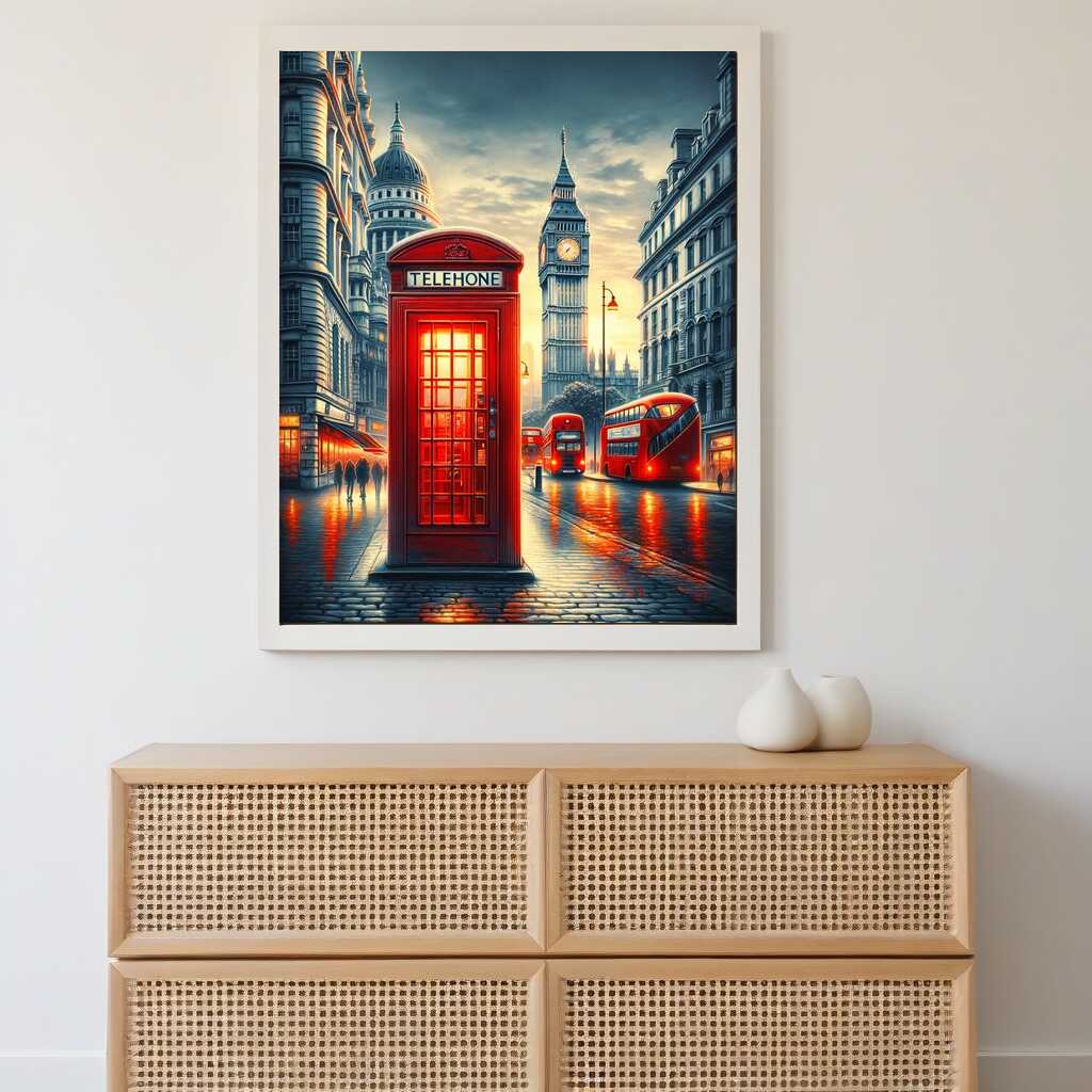 London, phone booth - Paint by Numbers