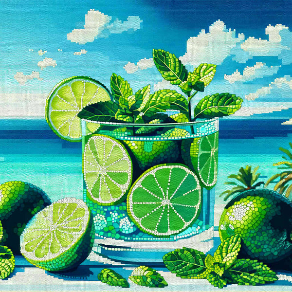 Paint by Numbers - Lime and Sea