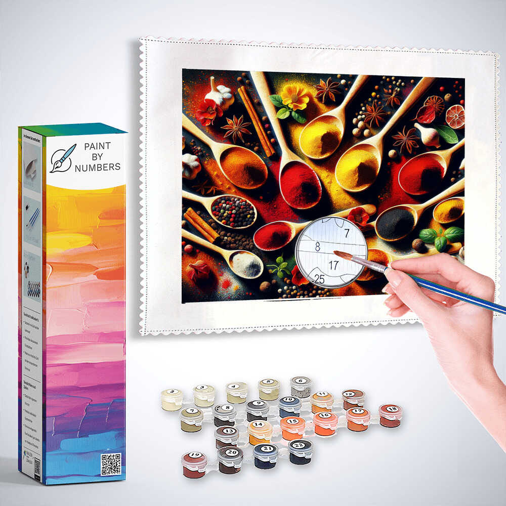 Paint by Numbers - Spice flower