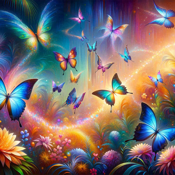 Paint by Numbers - Colorful butterfly world