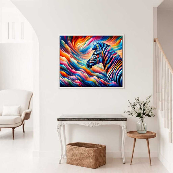 Zebra colorful, Abstract - Paint by Numbers