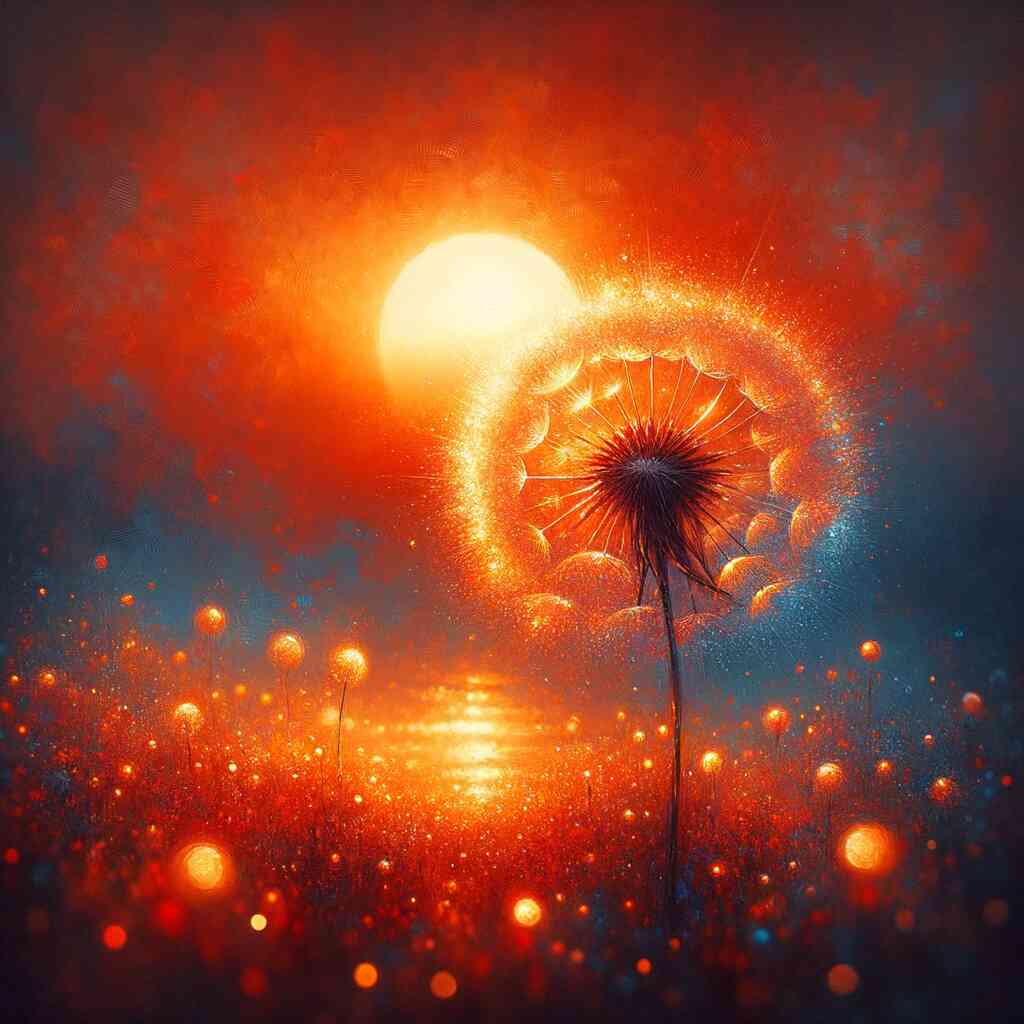 Paint by Numbers - Dandelion, sunset