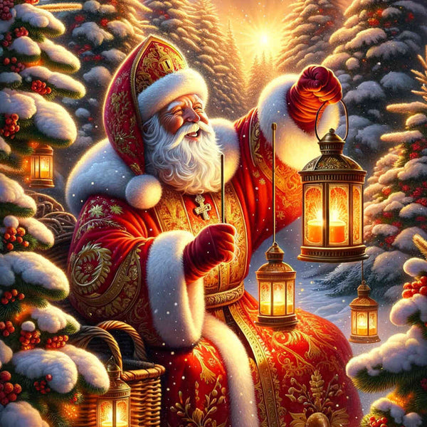 Paint by Numbers - Santa Fall Tree