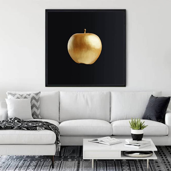 Goldener Apfel, fällt - Malen nach Zahlen - hochwertige Leinwand - 3fuer2, alfonso, exclude, früchste, früchte, küche, Mittel, modern, obst, Quadratisch, woo_import_1, zusatz