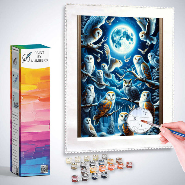 Paint by Numbers - Owl Species