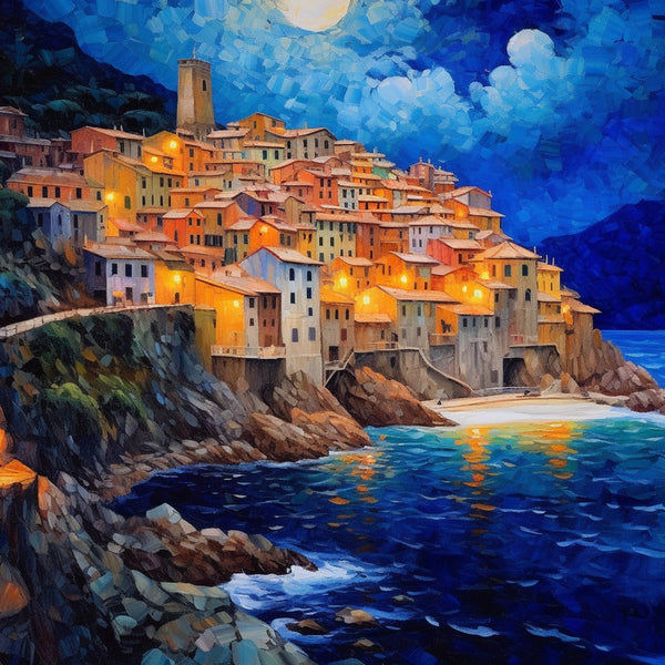 Landscape at night - Paint by Numbers