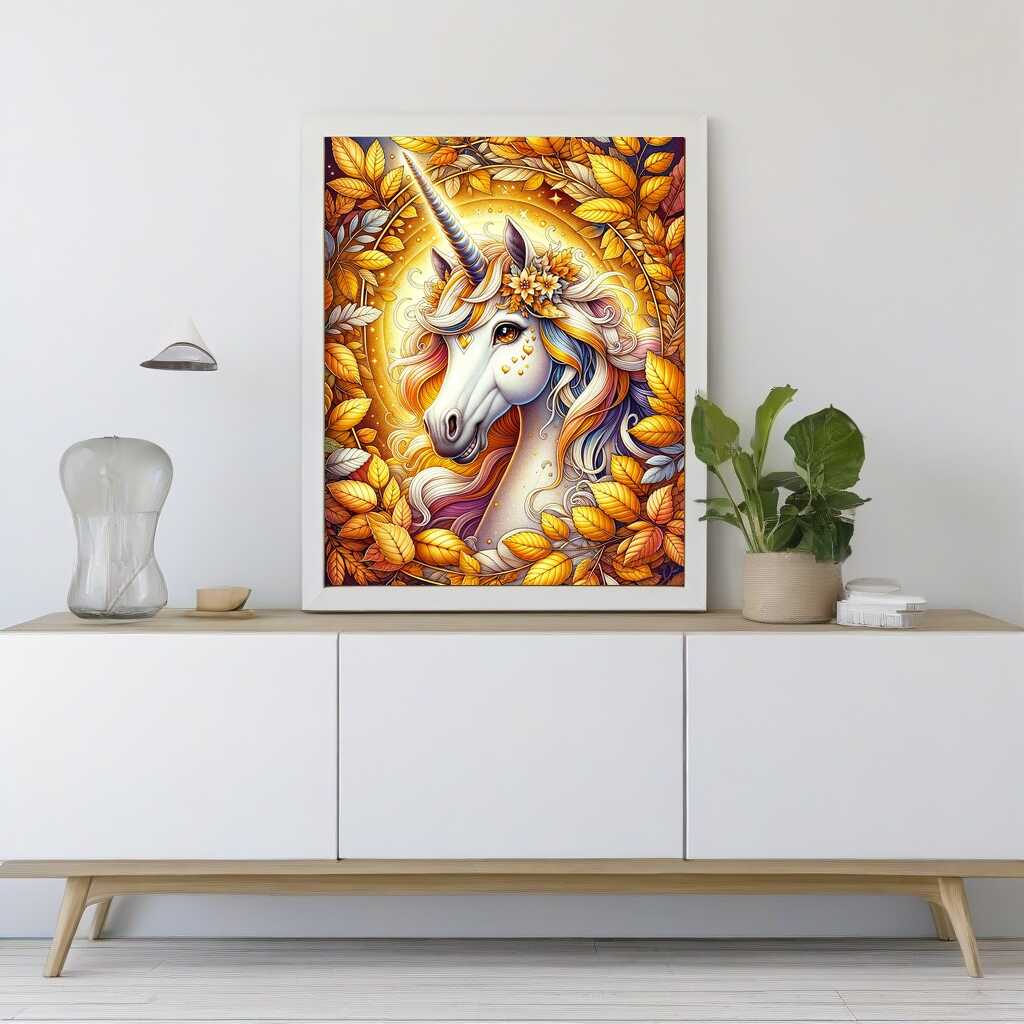 Paint by Numbers - Unicorn in autumn