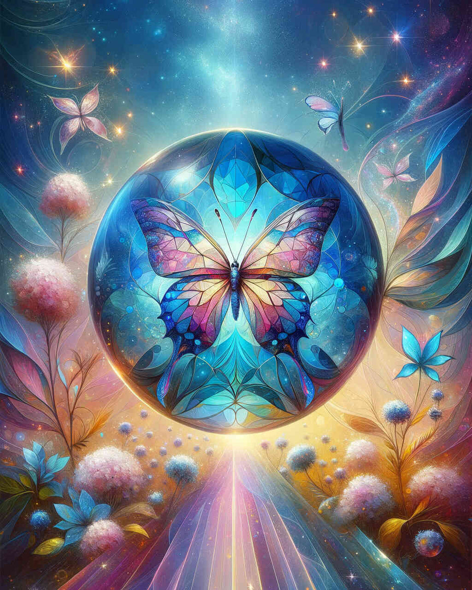 Paint by Numbers - Butterfly Glass Ball