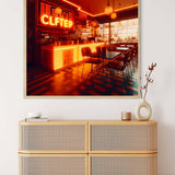 AB Diamond Painting - Bar Orange - gedruckt in Ultra-HD - AB Diamond, Abstrakt, Neu eingetroffen, Quadratisch, Stadt