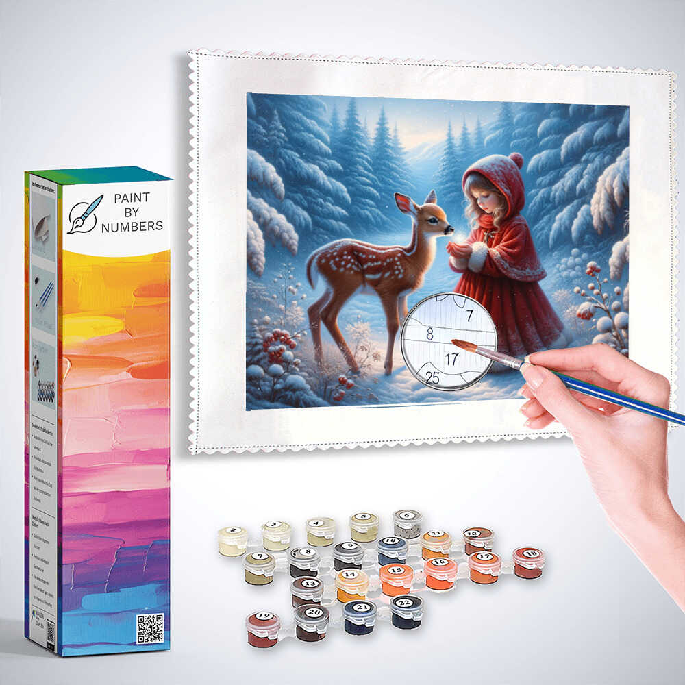 Paint by Numbers - Fawn and girl