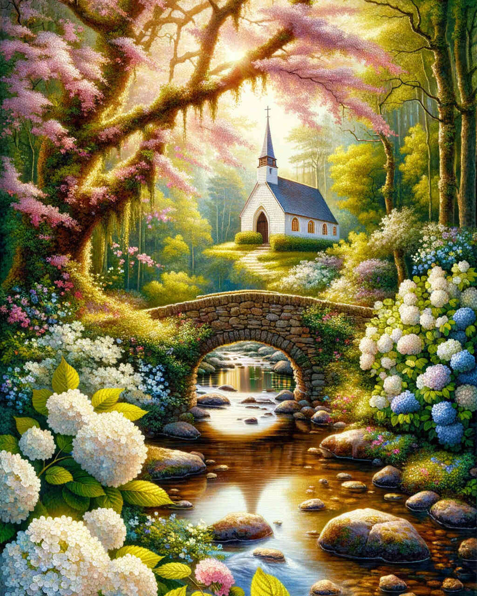 Paint by Numbers - Flower Paint Forest Church