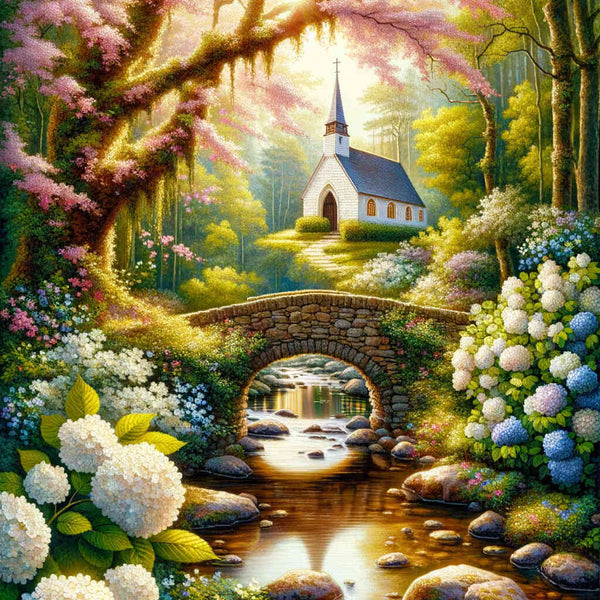 Paint by Numbers - Flower Paint Forest Church