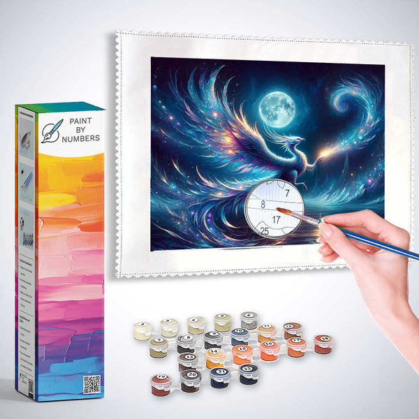 Phoenix in the moonlight - Paint by Numbers