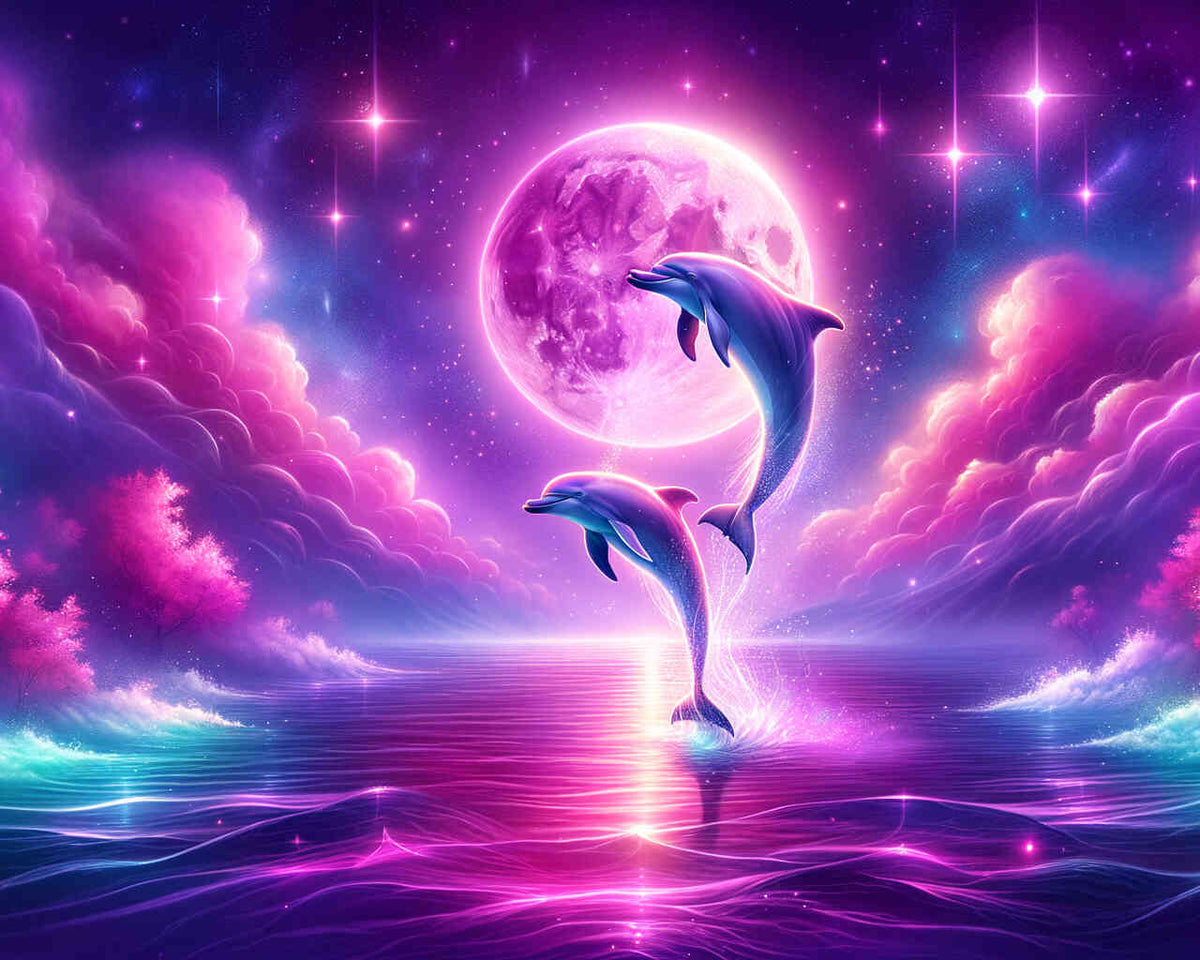 Paint by Numbers - Dolphin magic
