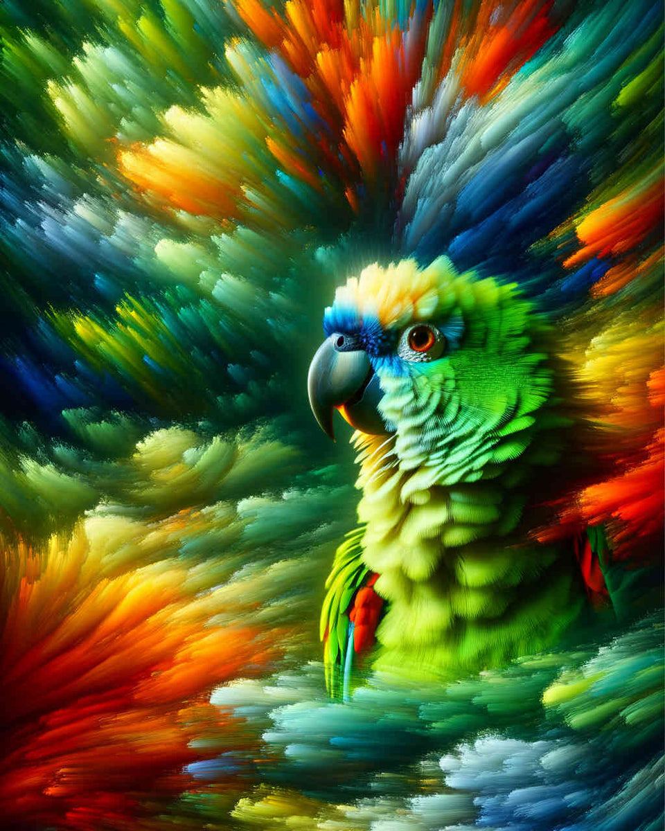 Paint by Numbers - Gruner Parrot