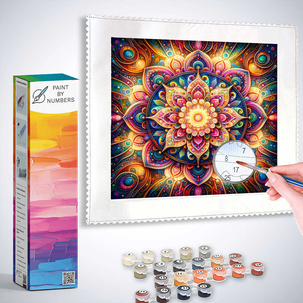 Paint by Numbers - Mandala, flower