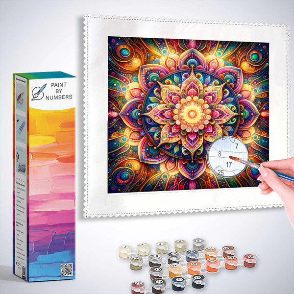 Paint by Numbers - Mandala, flower