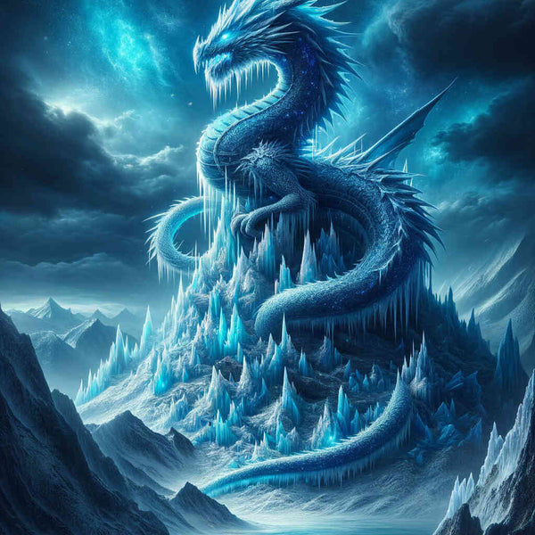 Paint by Numbers - Ice dragon