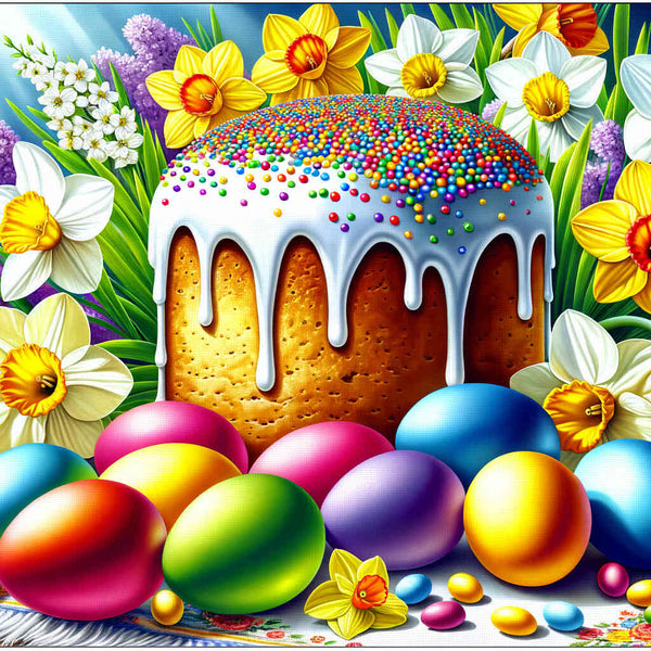 Paint by Numbers - Easter table