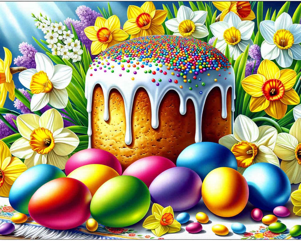 Paint by Numbers - Easter table