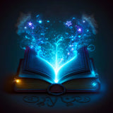 Diamond Painting - Wondrous Book with magical glowing designs and sparkles. Paint by Numbers kit with professional canvas and acrylic diamonds.