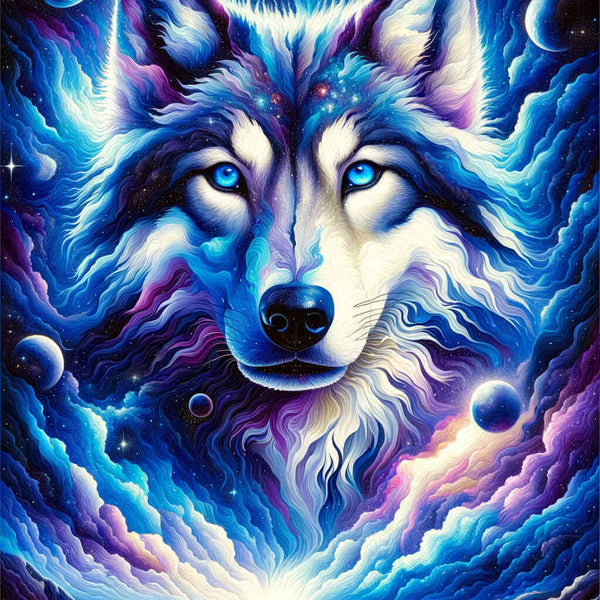 Paint by Numbers - Luminous Wolf