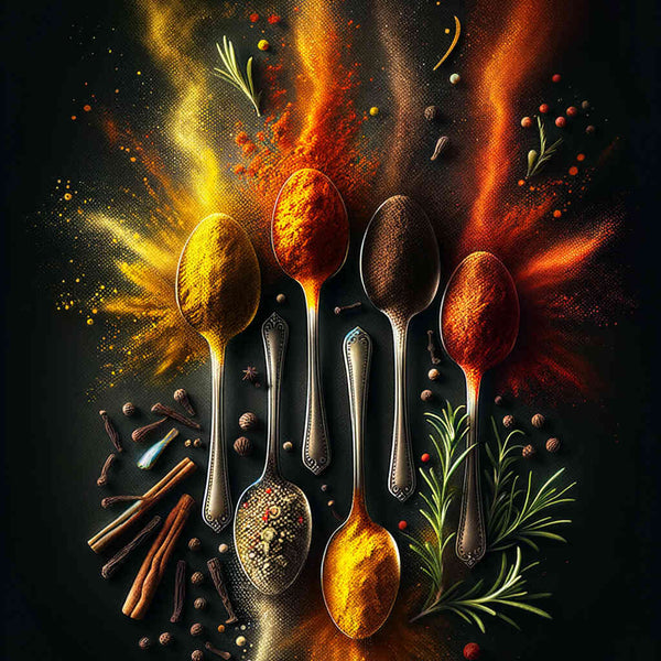 Paint by Numbers - Spice variety on the spoon