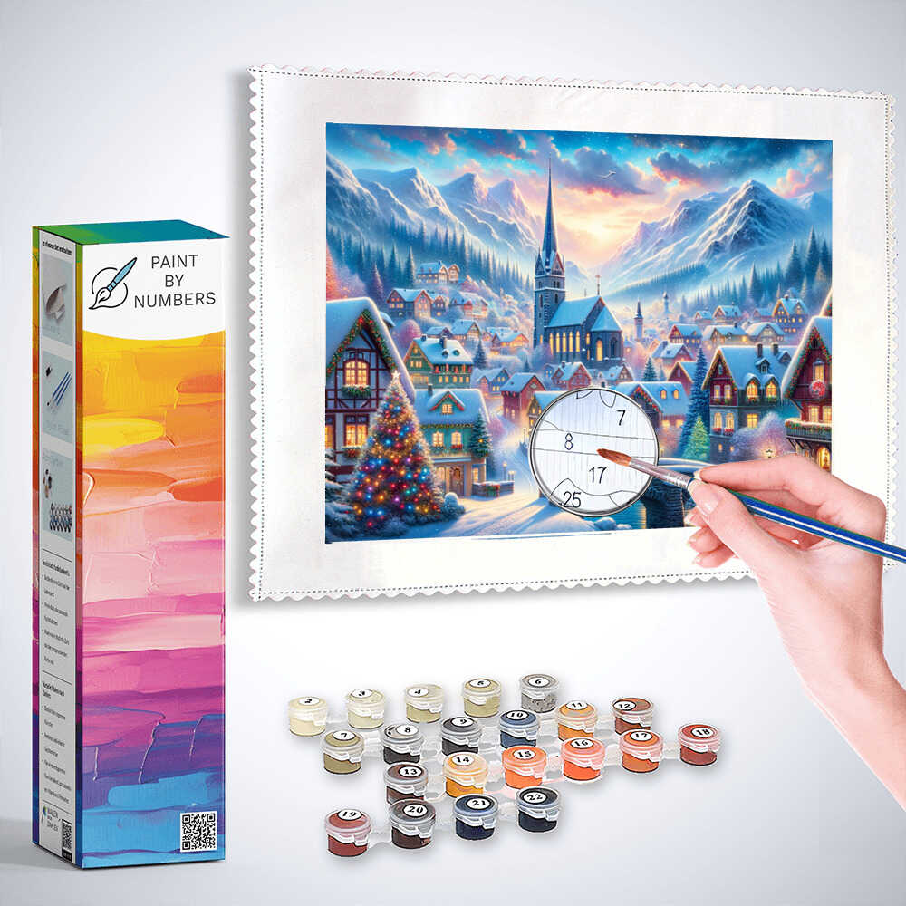 Christmas village - Paint by Numbers