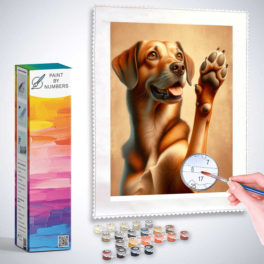 Paint by Numbers - Give paw dog